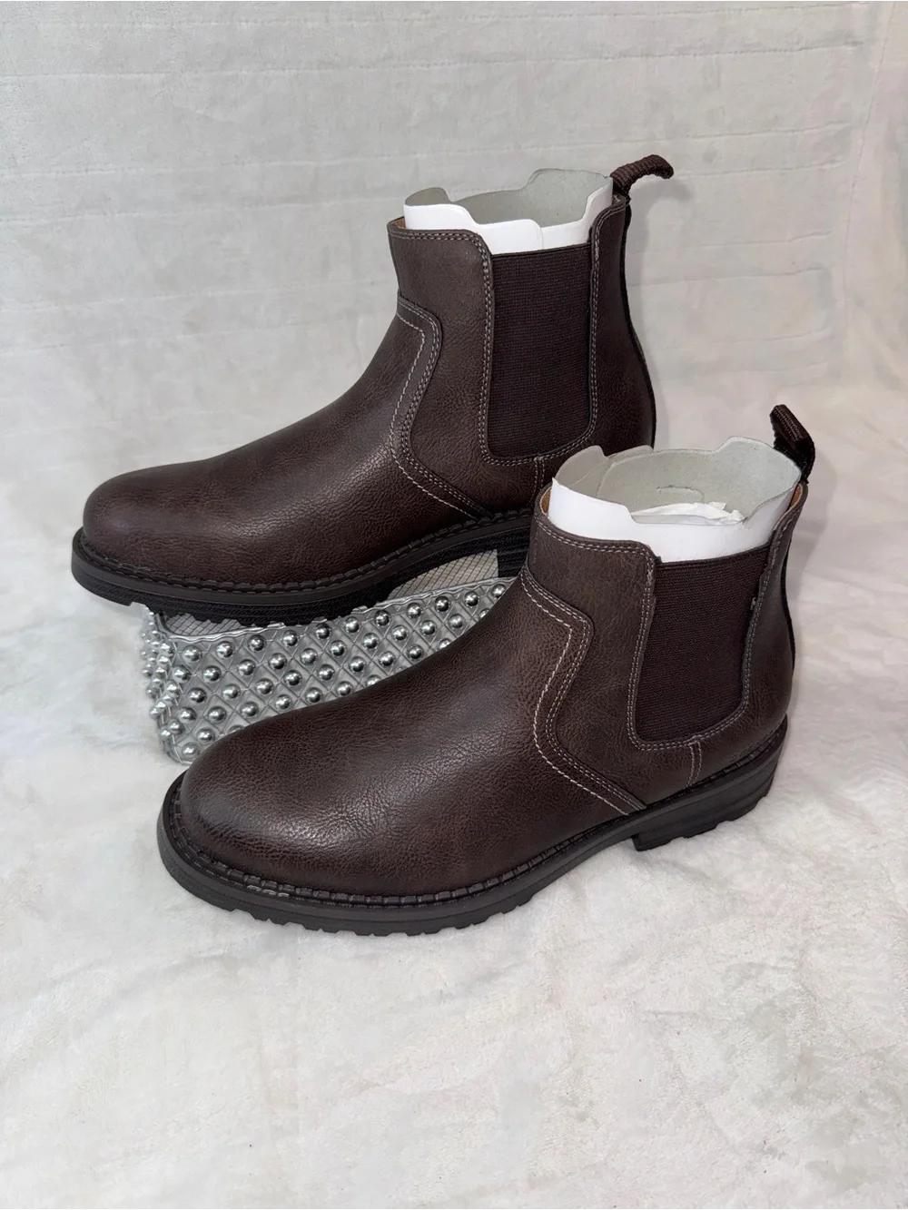 Dockers 10 Men's Dark Brown Chelsea Dress Casual Work Boots